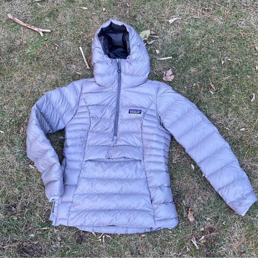 Patagonia Grey Anorak Puffer